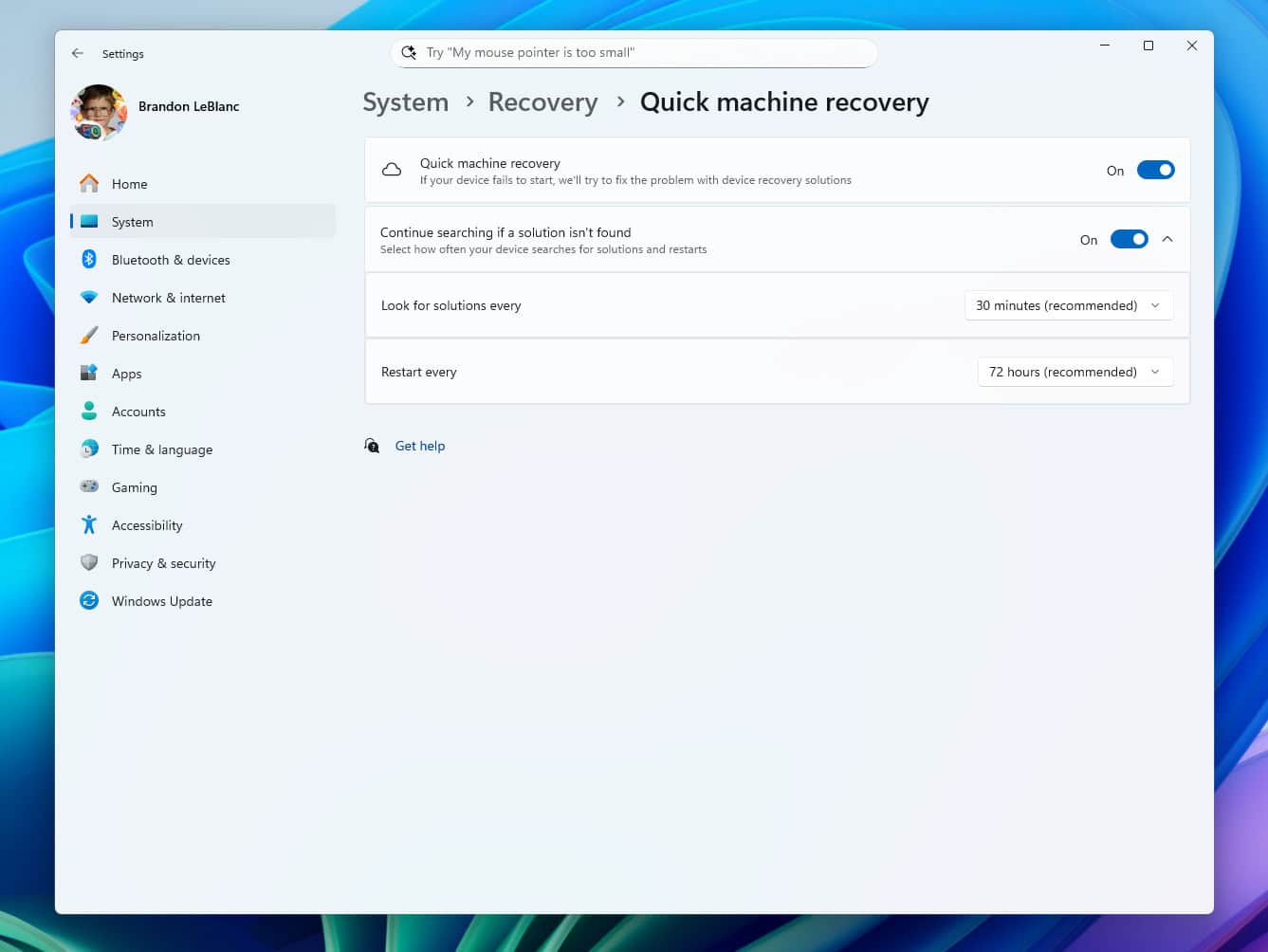 Windows 11’s New Beta Build Brings Quick Recovery, Smarter Phone Link, and Search Fixes